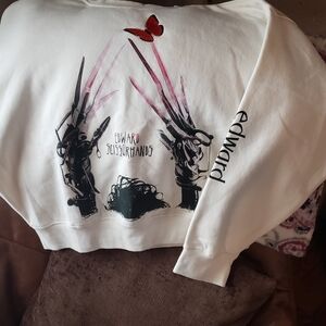 Edward Scissorhands White Sweatshirt